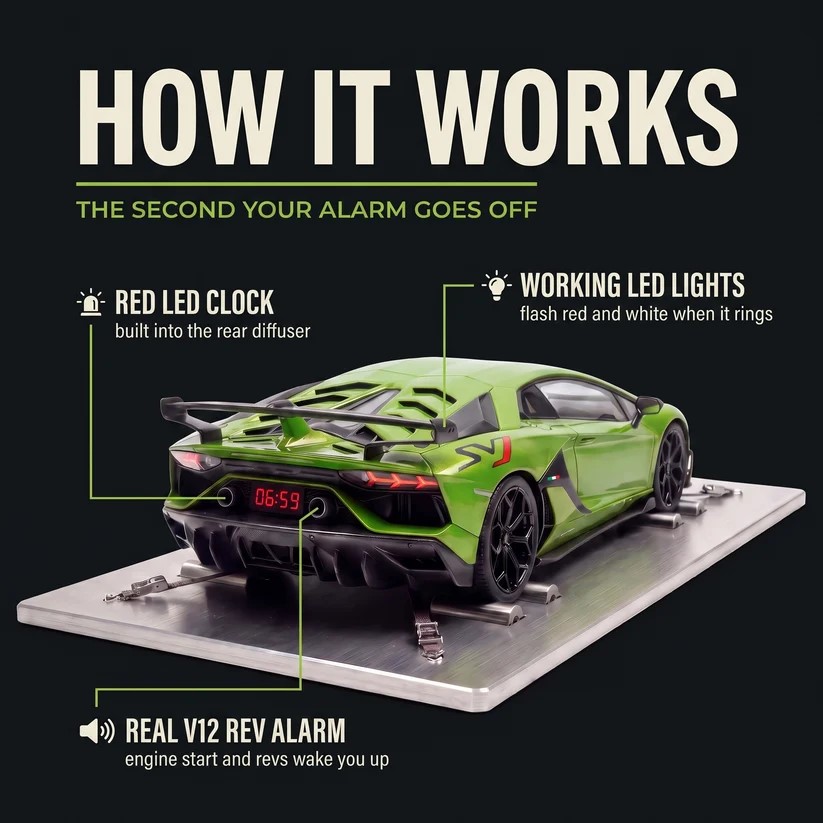🏎️SuperCars alarm clock