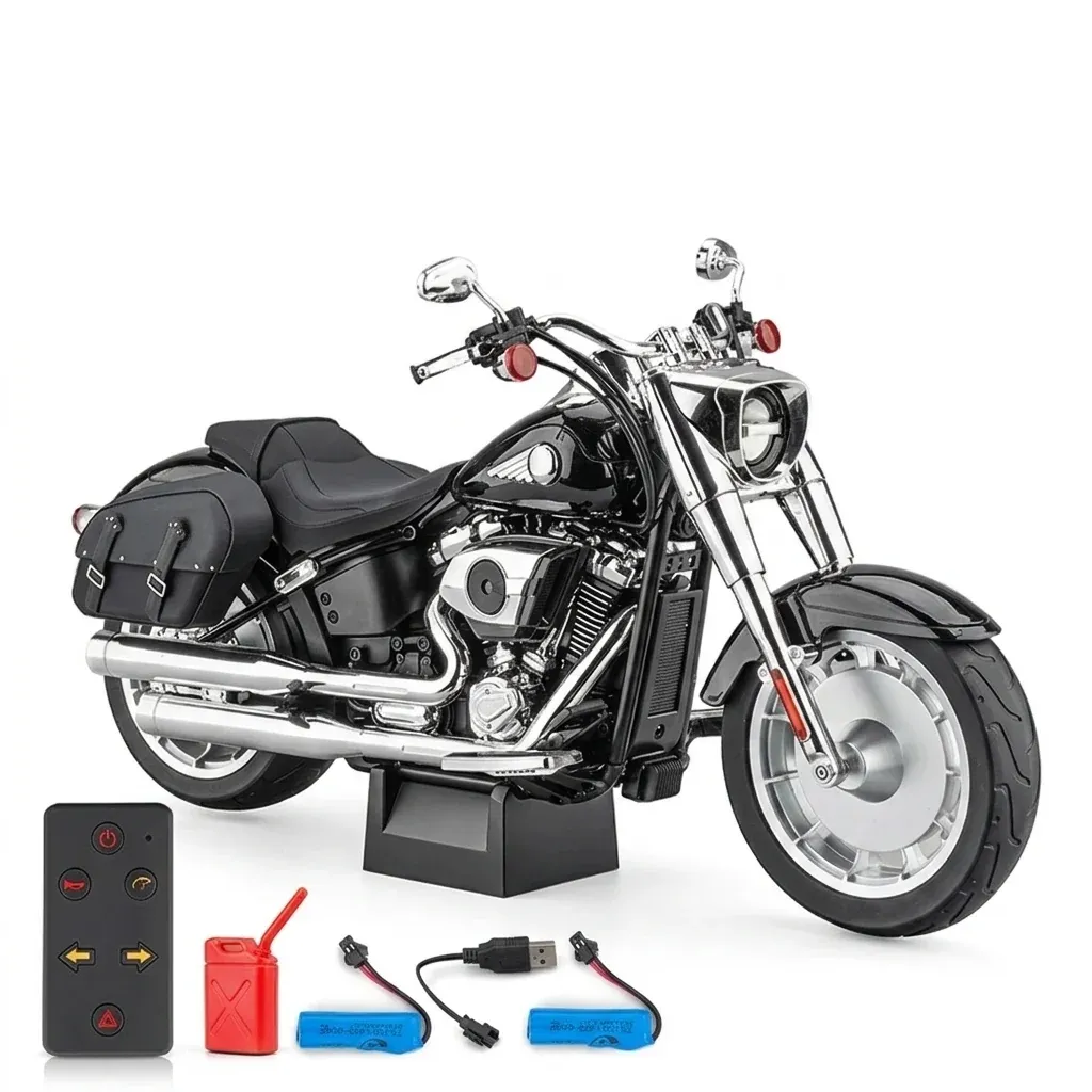 🏍️Remote Control Powered Simulation Motorcycle Model