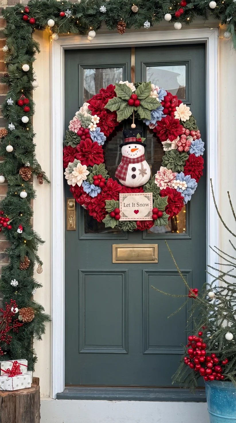 🌸DIY Poke‑Art Christmas Wreath Kit
