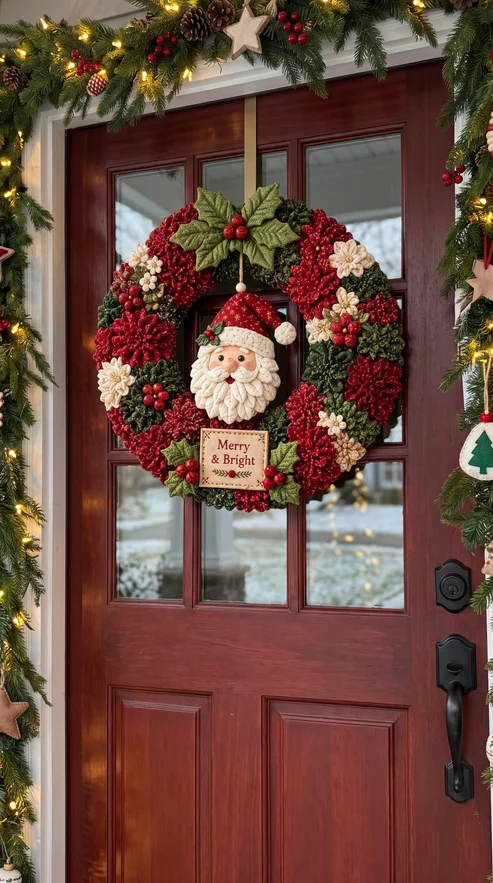 🌸DIY Poke‑Art Christmas Wreath Kit