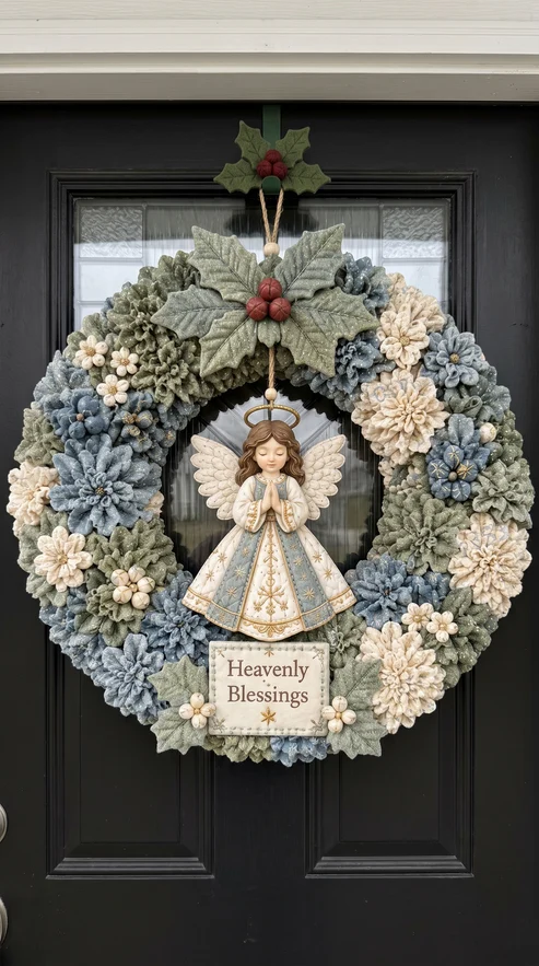 🌸DIY Poke‑Art Christmas Wreath Kit