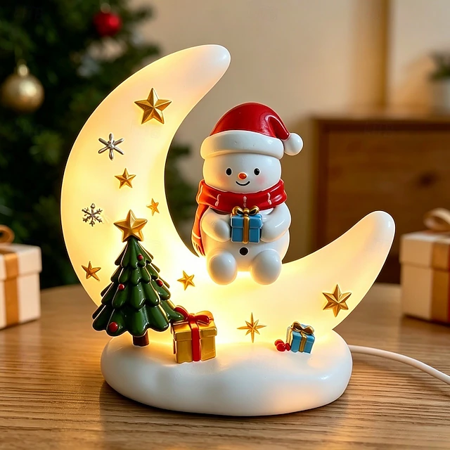 🌙Christmas Moon Shape LED Night Light