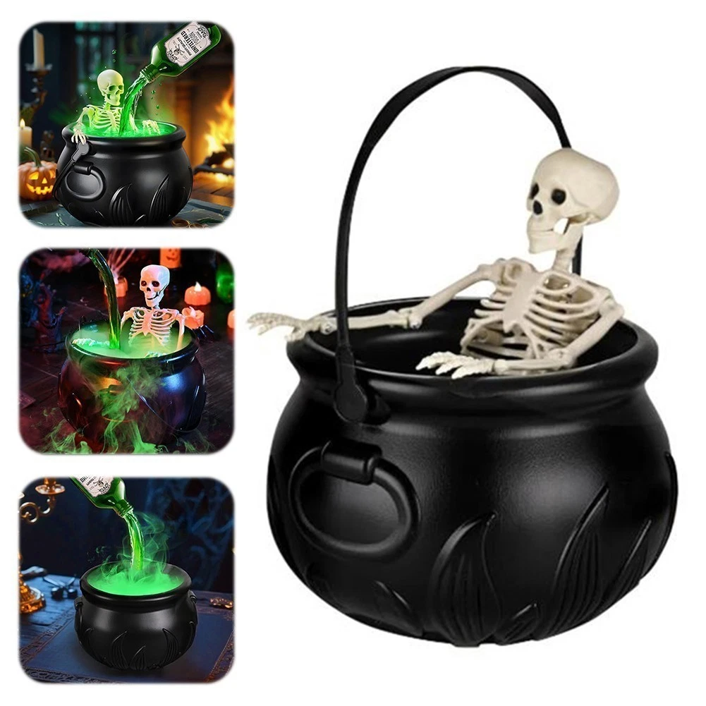 🧪Halloween Witch Cauldron Mist Maker Decor Set