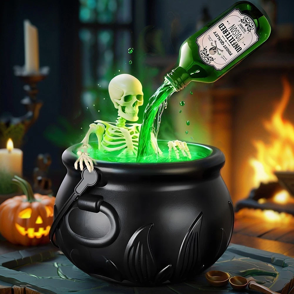 🧪Halloween Witch Cauldron Mist Maker Decor Set