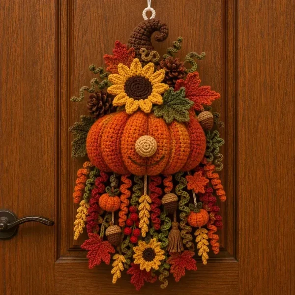 🧶🎃 DIY Seasonal 3D Crochet Door Hanger Kit Collection 