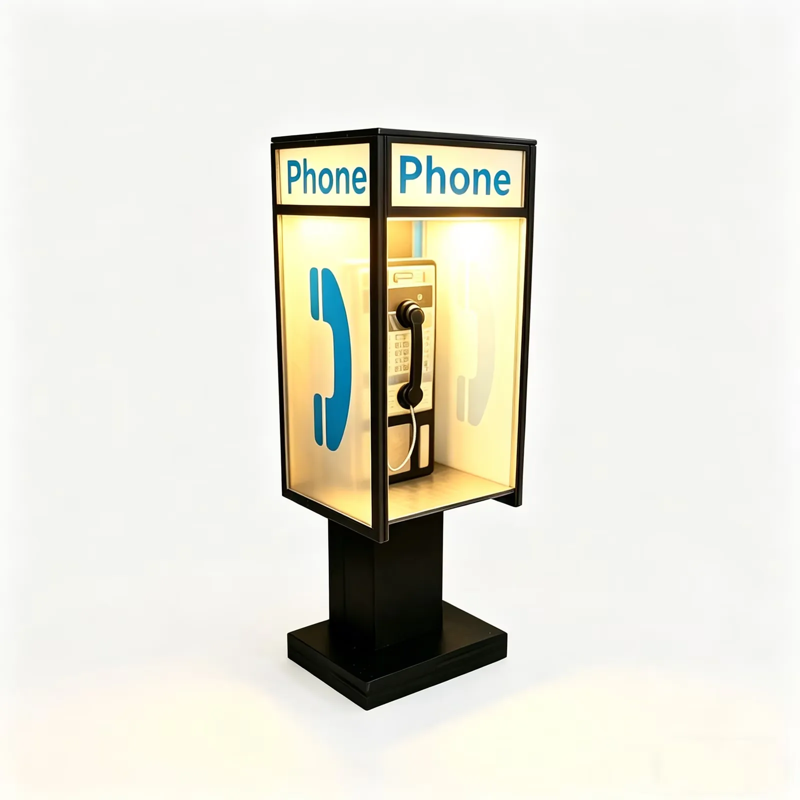 💡Vintage Telephone Booth Table Lamp