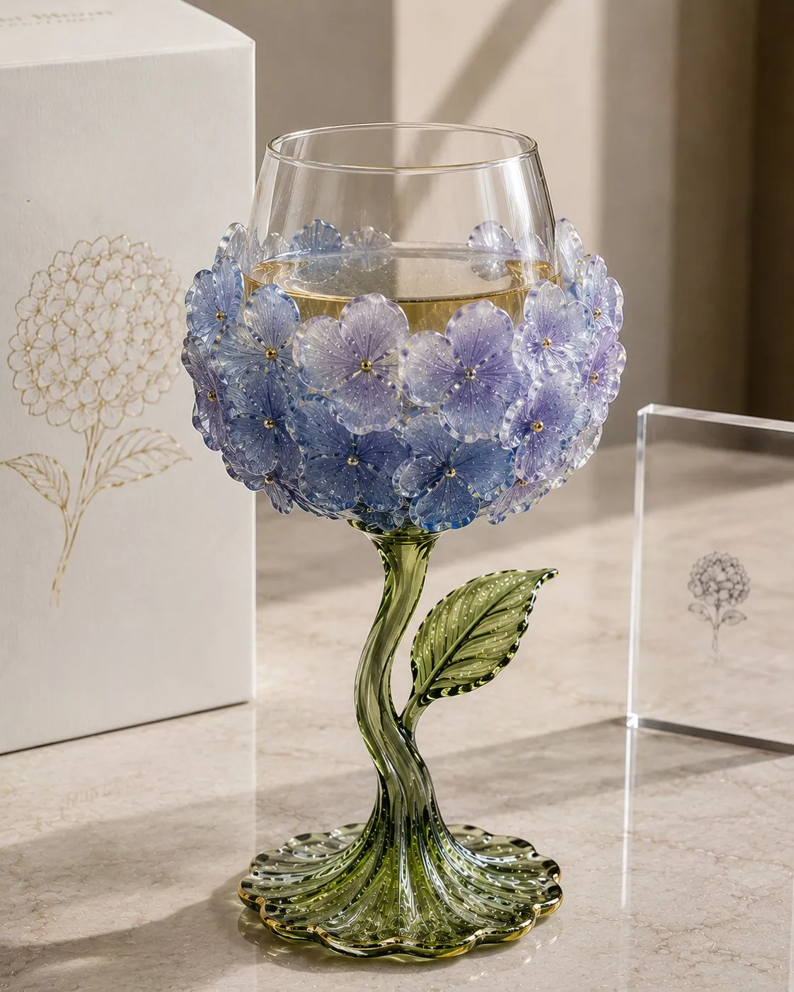 The Bloom Collection – Floral Stemless Wine Glasses | Handcrafted Set🌸