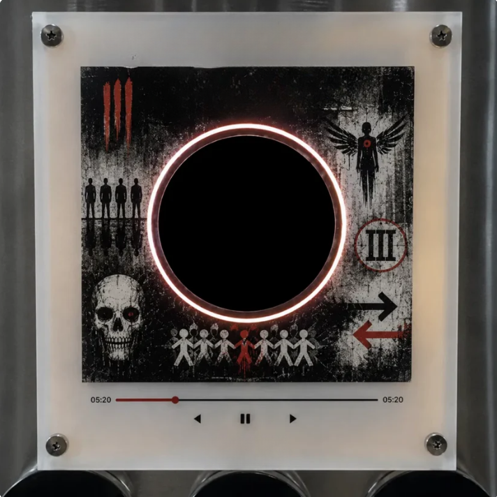 Vinyl Tribute Frame – Illuminated Display Music Player🎵