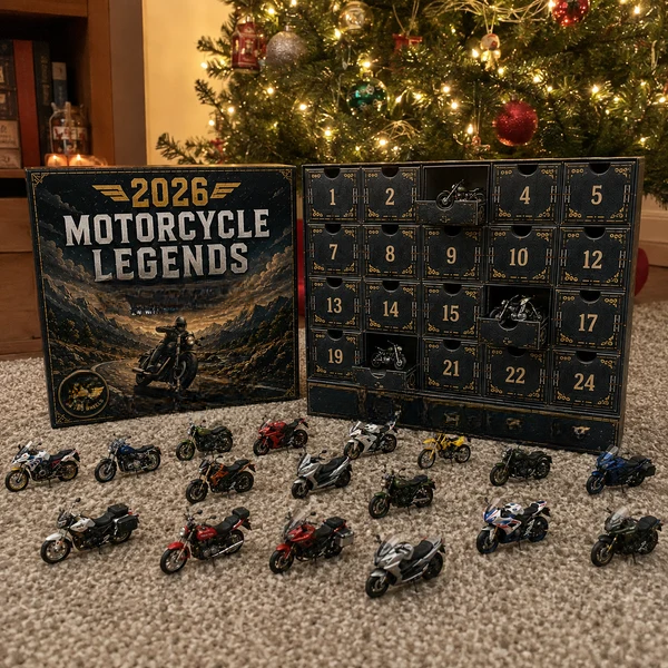 Advent Calendar – 24 Mini Motorcycle Collectible🏍️