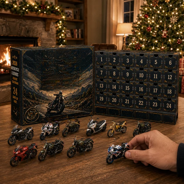 Advent Calendar – 24 Mini Motorcycle Collectible🏍️