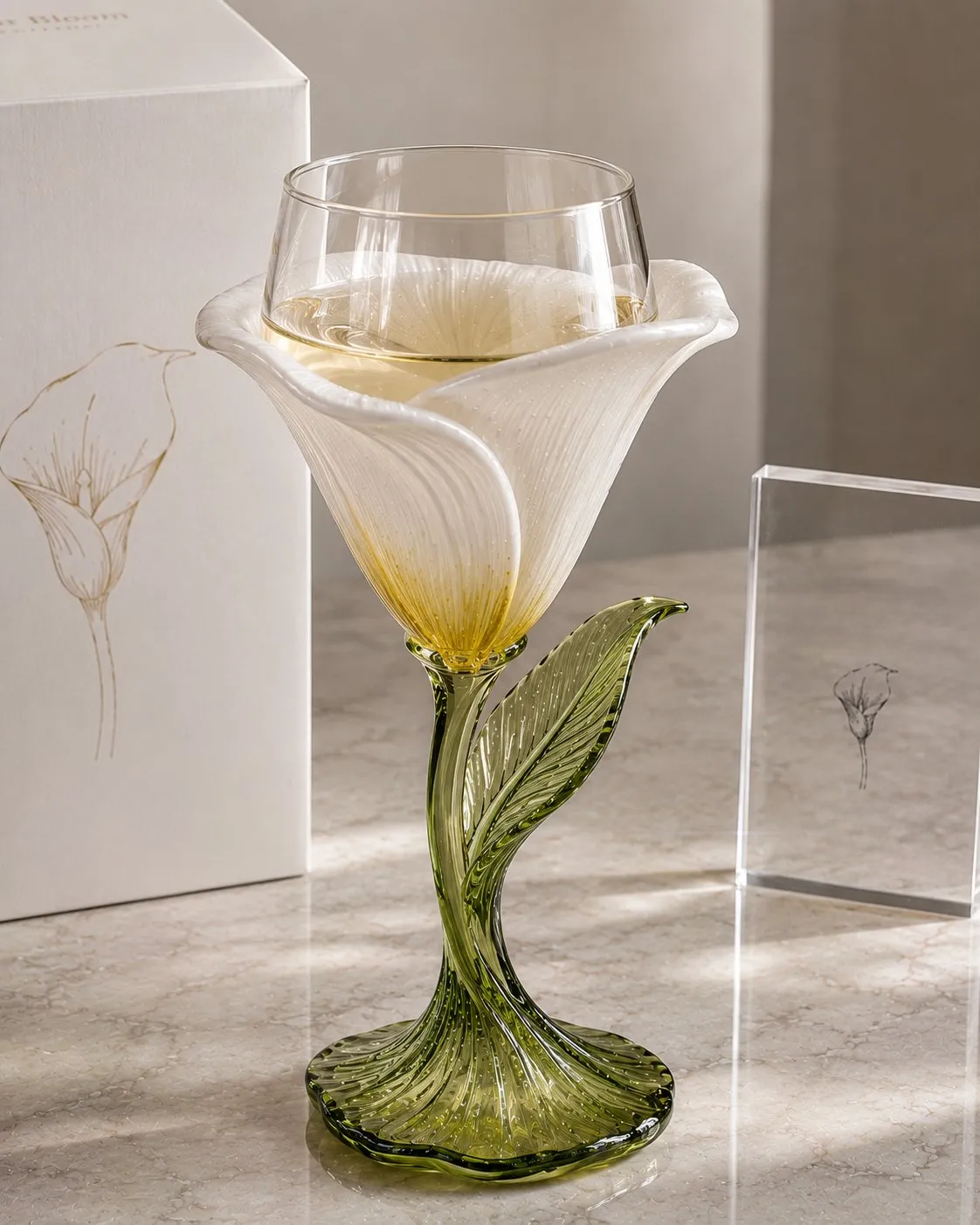 The Bloom Collection – Floral Stemless Wine Glasses | Handcrafted Set🌸
