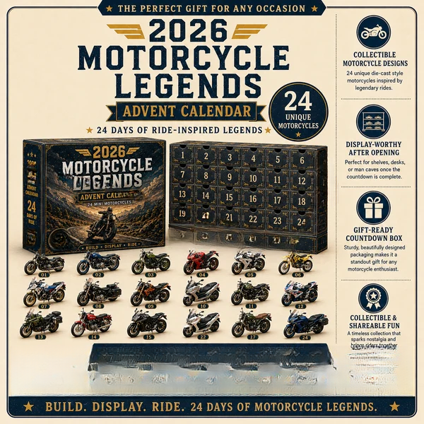Advent Calendar – 24 Mini Motorcycle Collectible🏍️