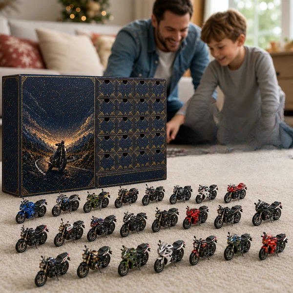 Advent Calendar – 24 Mini Motorcycle Collectible🏍️