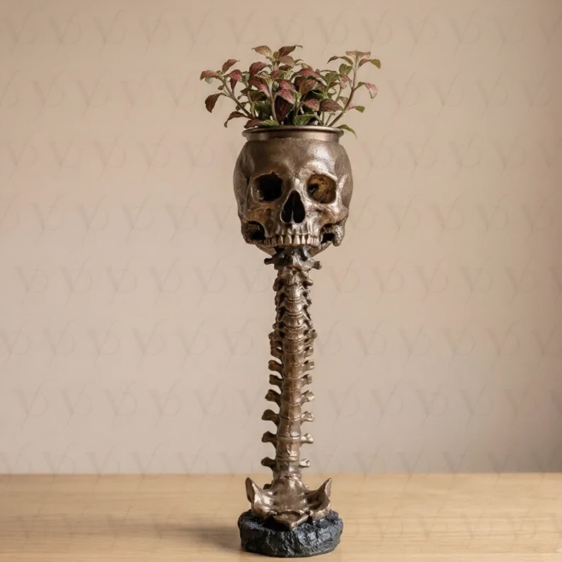 💀Modern Resin Skull Wall Planter