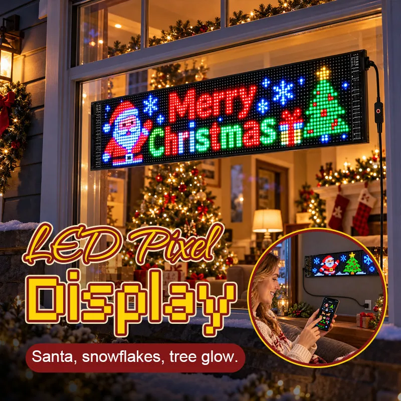 🔥 LAST DAY 49% OFF 🔥 SmartGlow LED Display | App-Controlled Custom Light Sign 🎄📱
