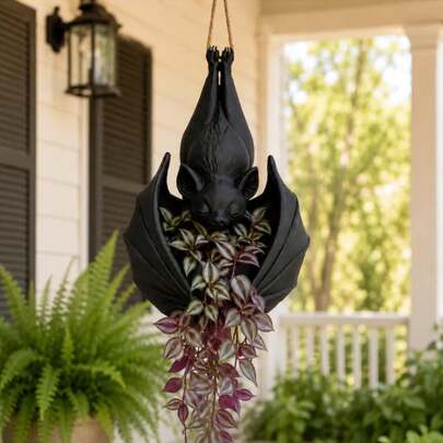 Shadow Bat Planter – Gothic Charm for Your Night Garden