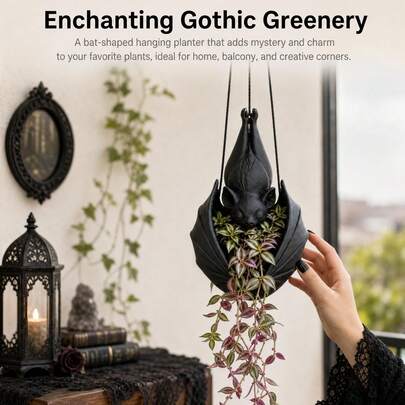 Shadow Bat Planter – Gothic Charm for Your Night Garden