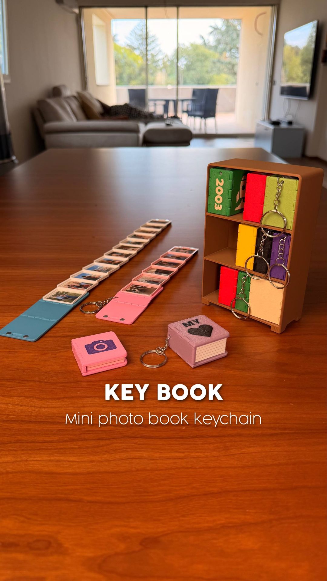 🔥 LAST DAY 49% OFF 🔥 KEY BOOK - Custom Mini Photo Book Keychain | Personalized Gift 📖🔑