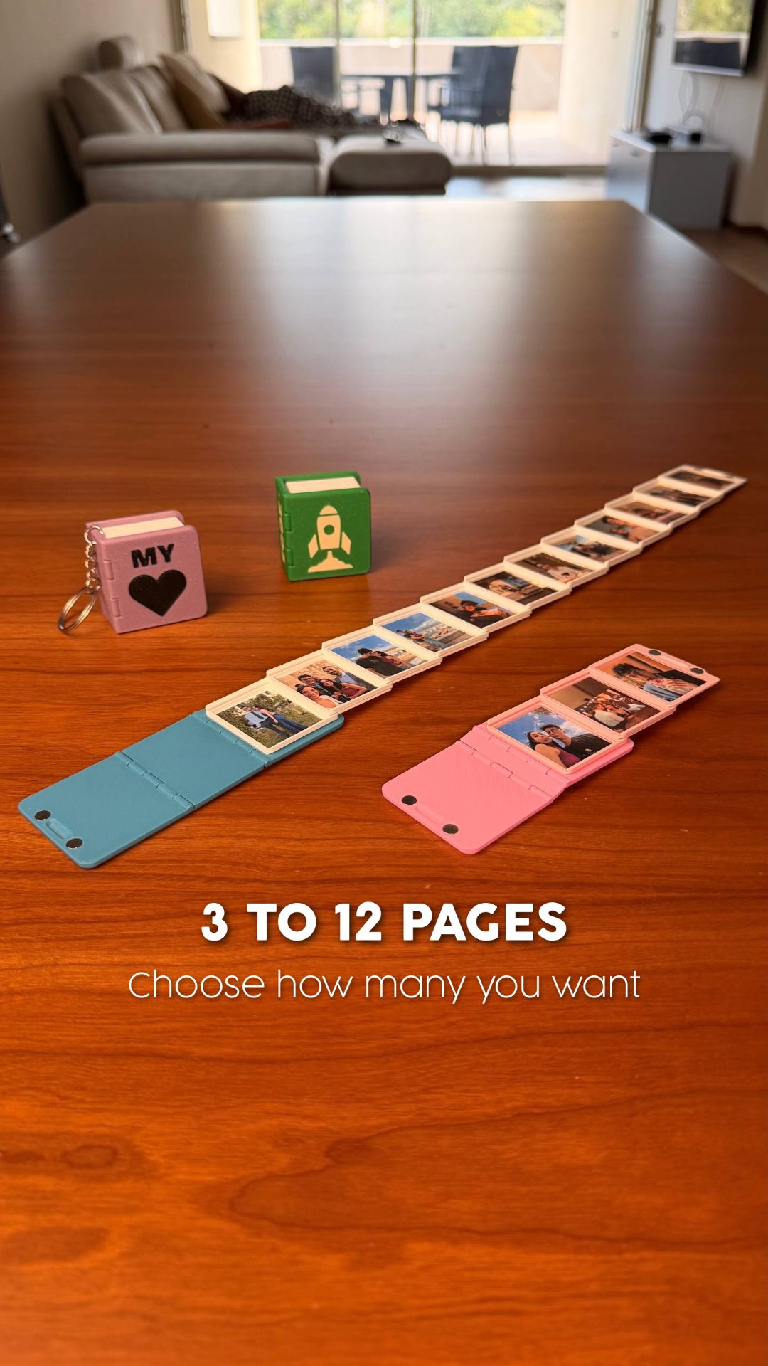 🔥 LAST DAY 49% OFF 🔥 KEY BOOK - Custom Mini Photo Book Keychain | Personalized Gift 📖🔑