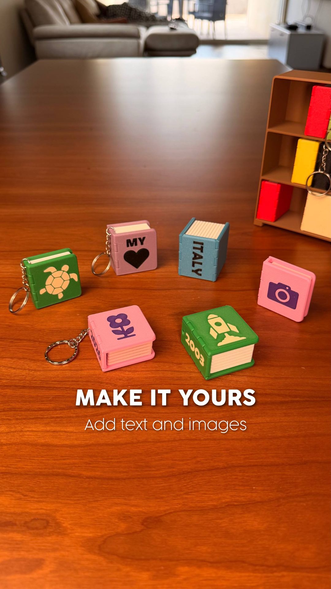 🔥 LAST DAY 49% OFF 🔥 KEY BOOK - Custom Mini Photo Book Keychain | Personalized Gift 📖🔑