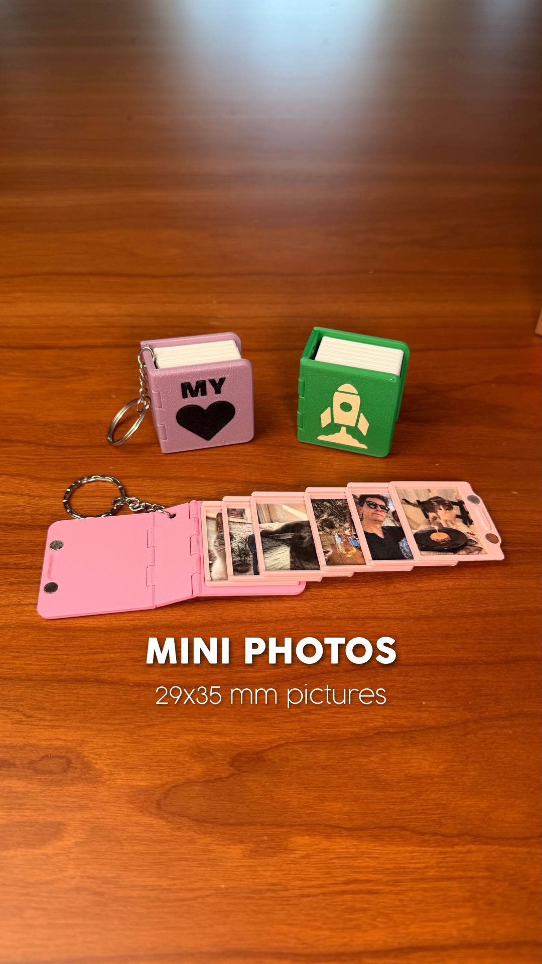 🔥 LAST DAY 49% OFF 🔥 KEY BOOK - Custom Mini Photo Book Keychain | Personalized Gift 📖🔑