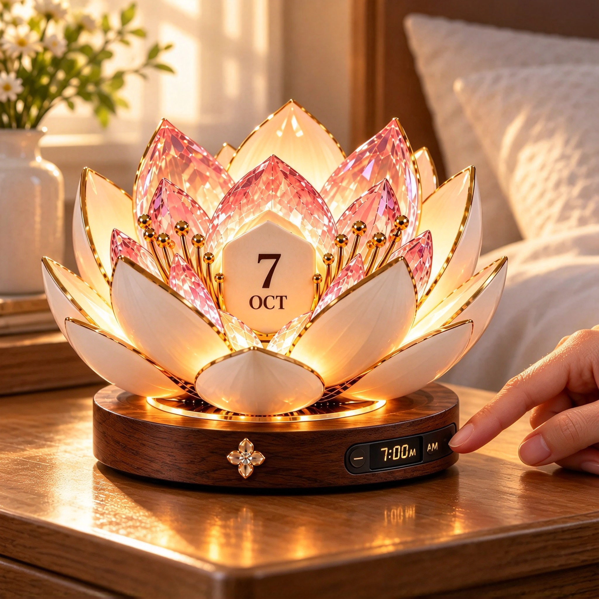 🌸 Lotus Glow – Illuminated Perpetual Calendar 🌸