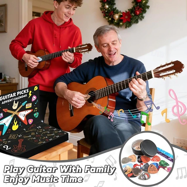 🔥 49% OFF THIS WEEK! 🎸 24 Days of Guitar Picks + Leather Holder & Tin! 🎅