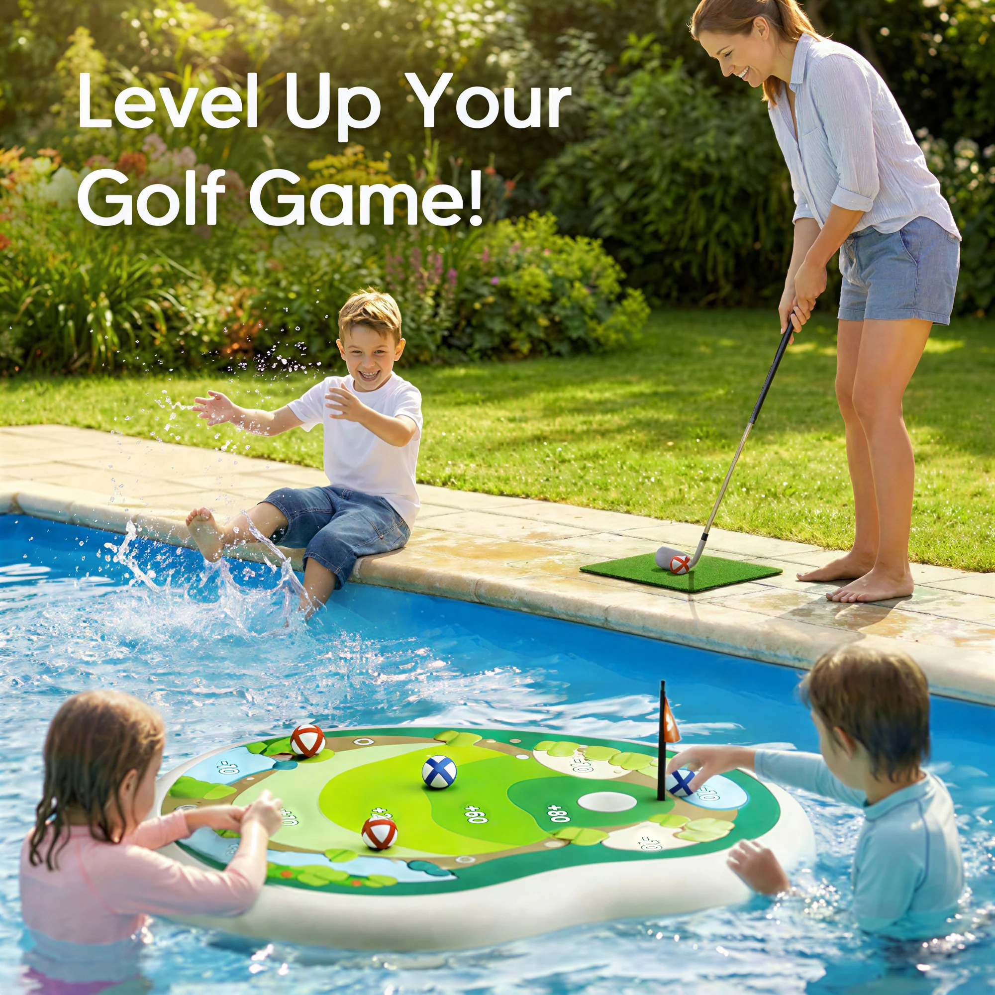 Inflatable Golf Pool Toy | Floating Water Game for All Ages ⛳️