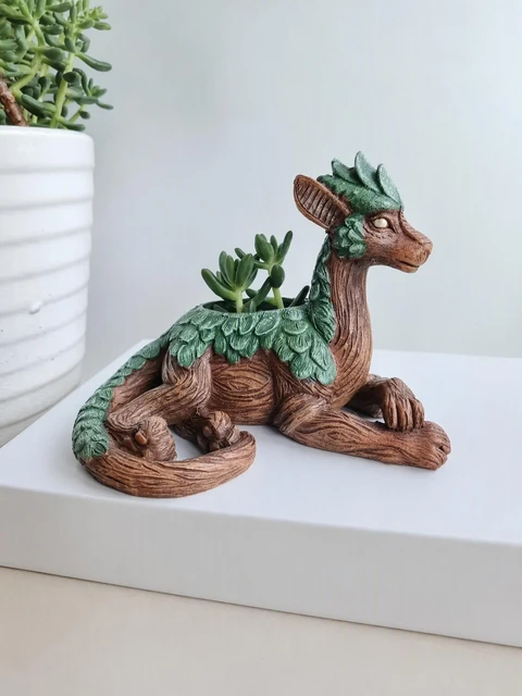 Dragon-Themed Planter | Mythical Guardian for Your Plants