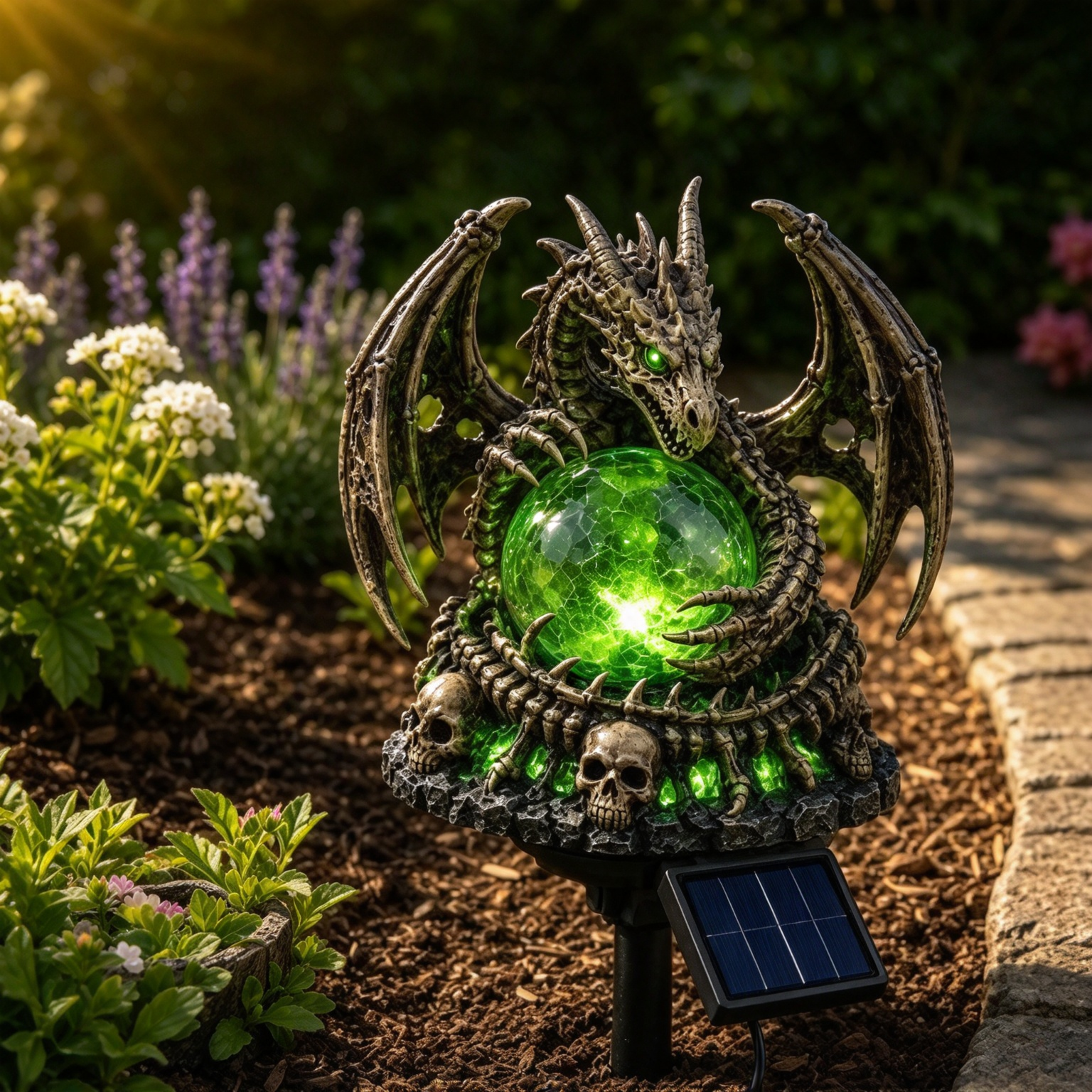 ✨ Mystic Glow – Solar-Powered Skull & Owl Garden Lights ✨