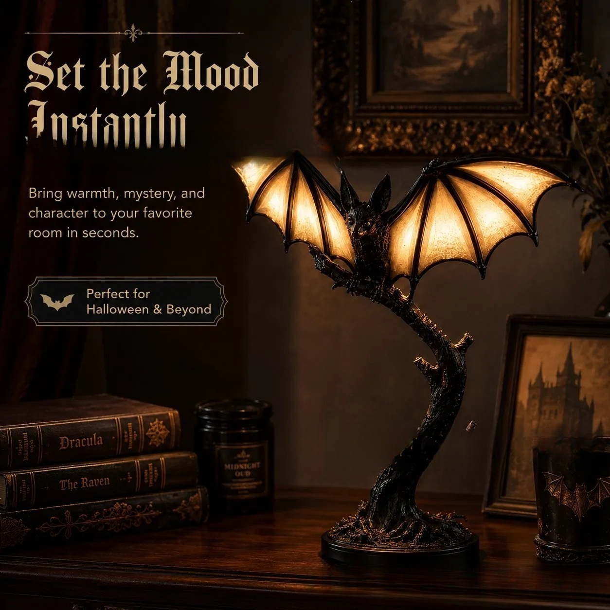 Shadow Bat™ Gothic Ambient Lamp