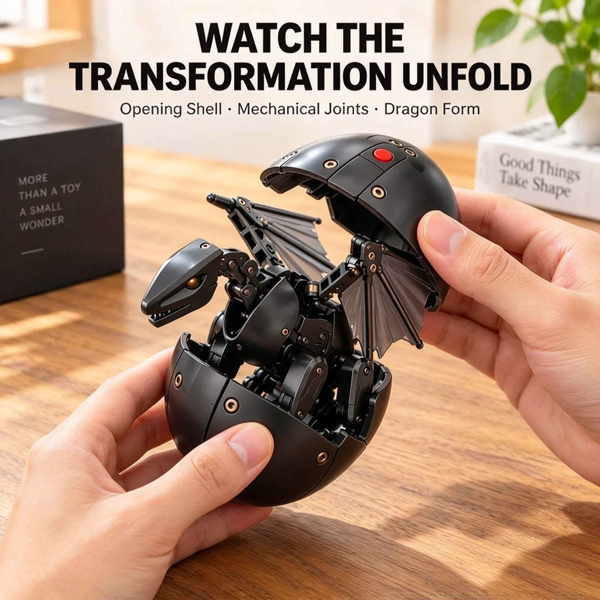🔥 LAST DAY 49% OFF! 🎁 Stop Buying Boring Gifts. This Transforming Egg-to-Dragon Figure is Pure Genius! 🤖