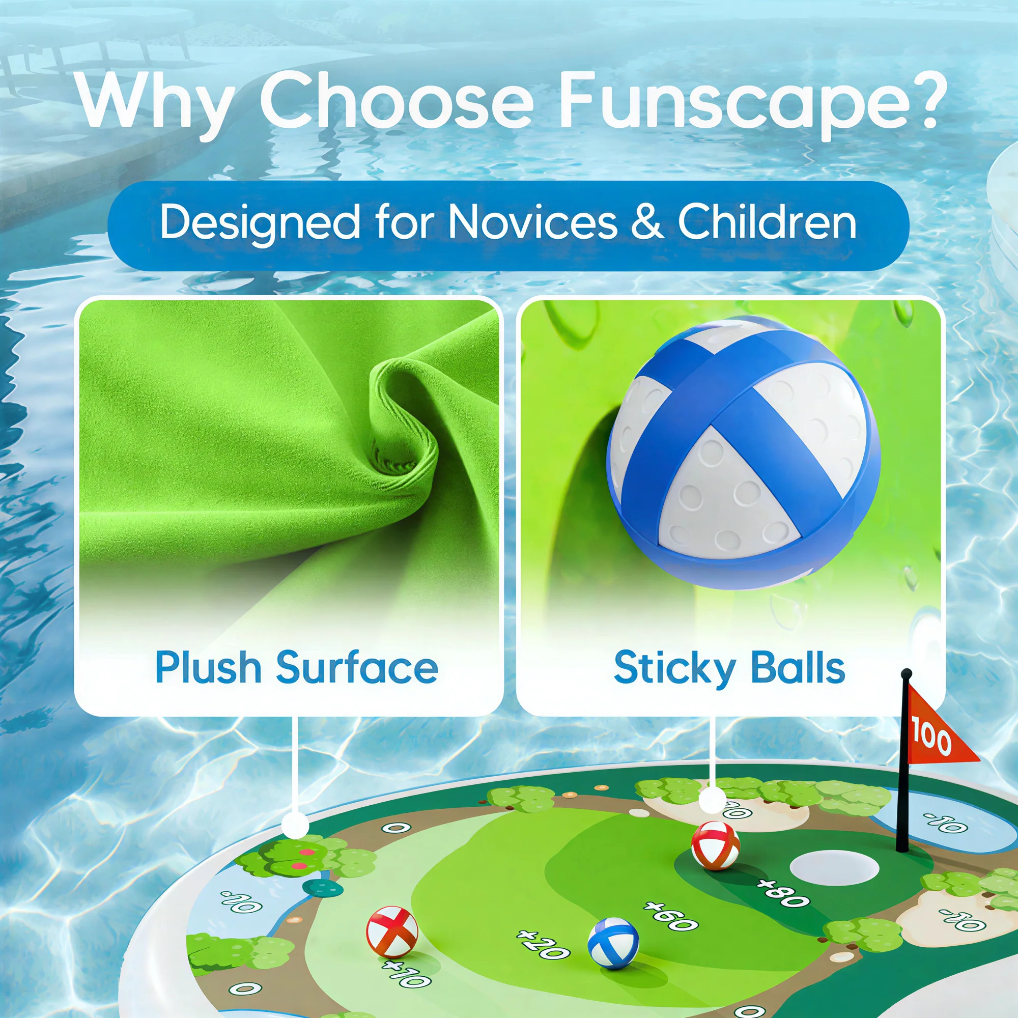 Inflatable Golf Pool Toy | Floating Water Game for All Ages ⛳️