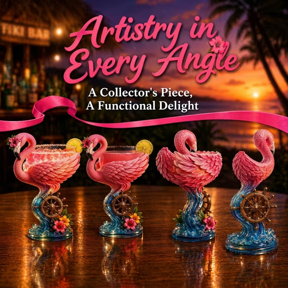 Paradise Parrot™ Tropical Art Goblet