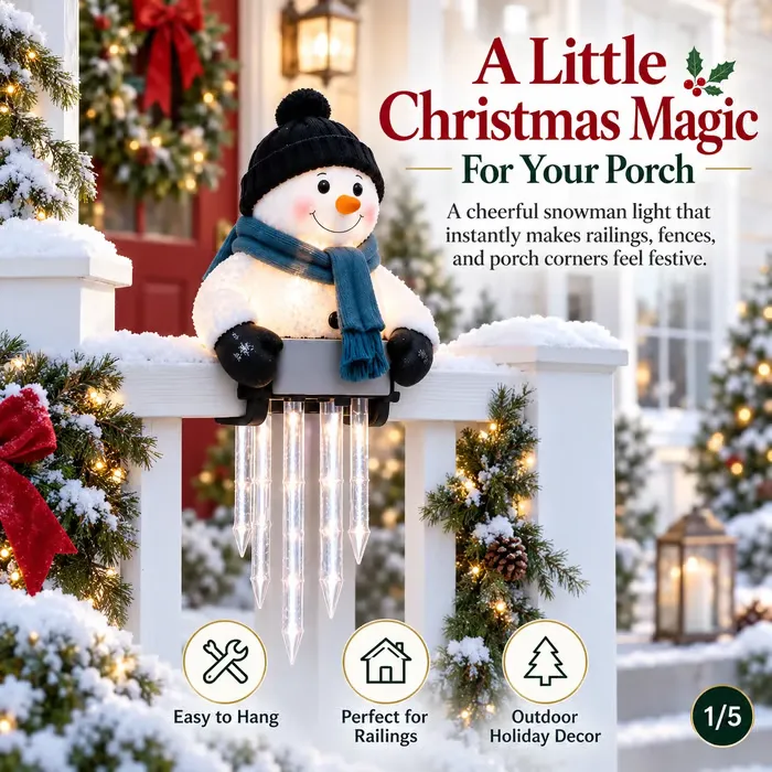 Warm LED Christmas Porch Light🏠