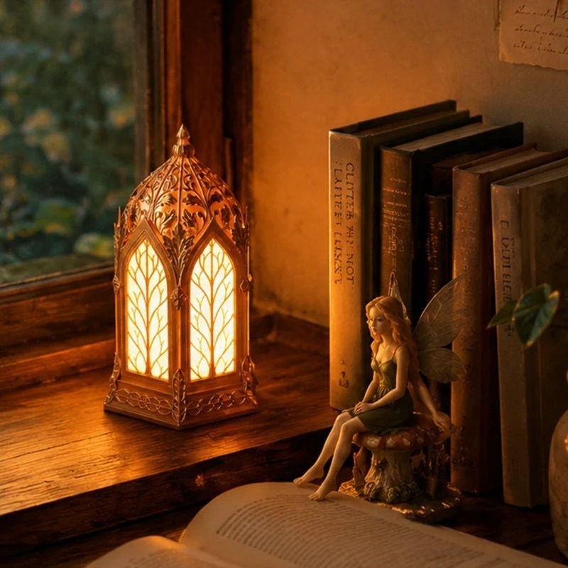 Elven Gold Lantern Lamp