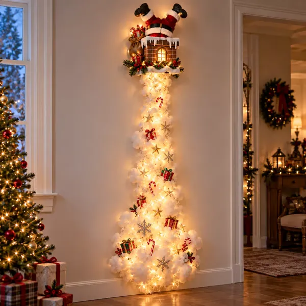 Holiday Glow Wall Light – 10 Festive Cascading LED Christmas Designs🏡