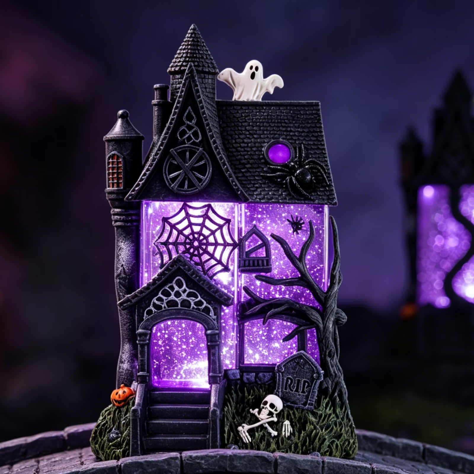 Mystic Manor™ Haunted Glitter Globe Lamp