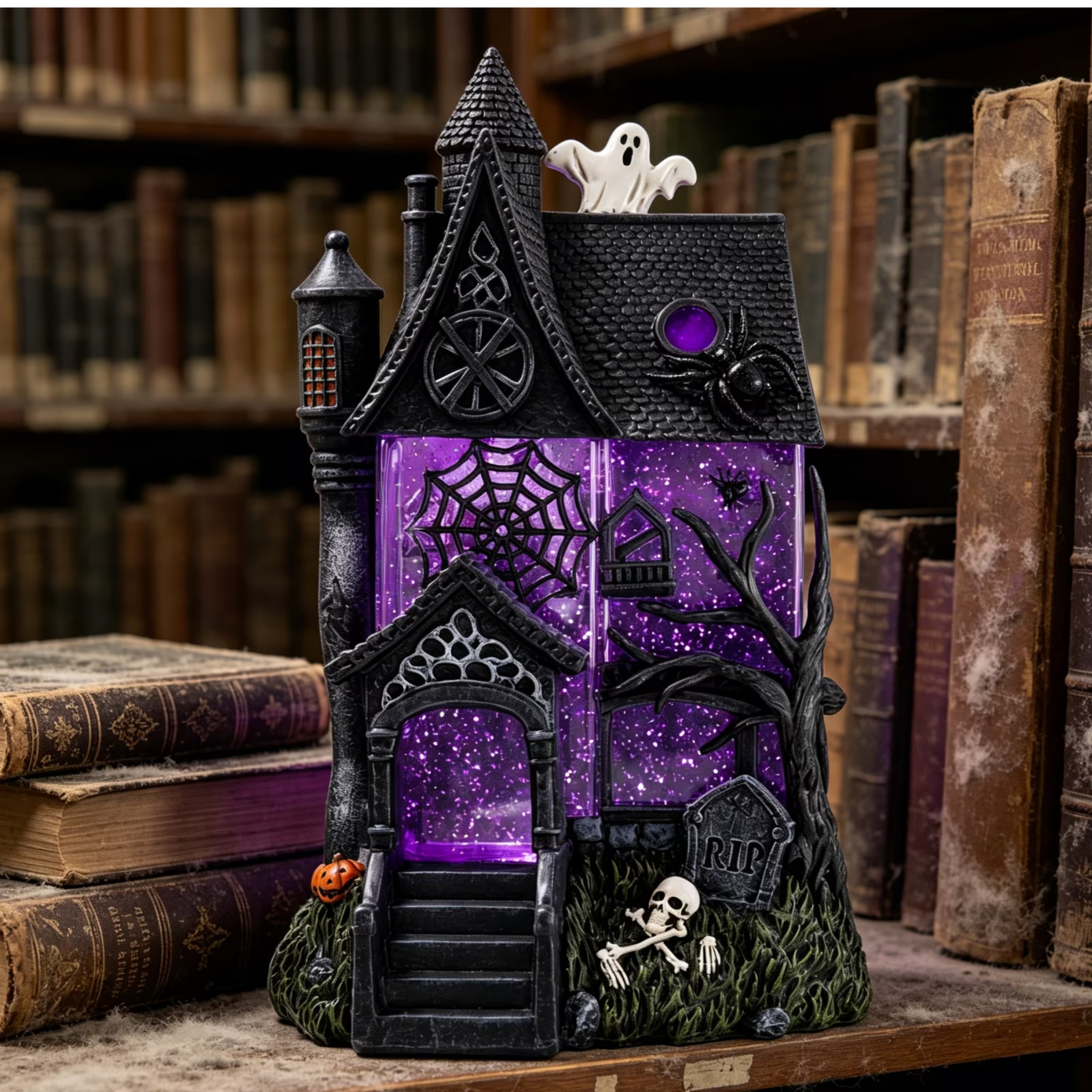 Mystic Manor™ Haunted Glitter Globe Lamp