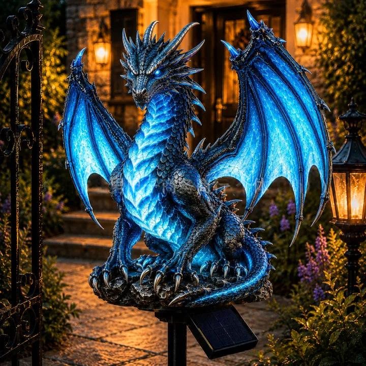 Mystic Dragon Solar Garden Light