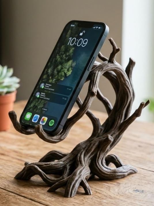 Nature's Stand – Tree Branch Phone Holder 🌿