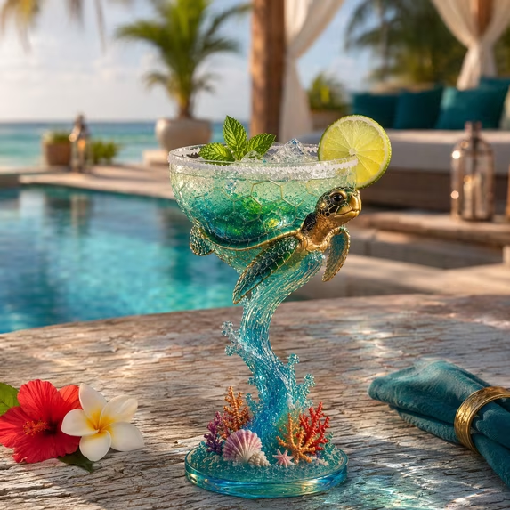 Paradise Parrot™ Tropical Art Goblet