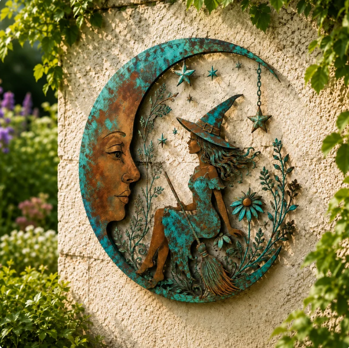 Dragonfly Moon Wall Decor – Elegant Metal Art for Any Space🌙