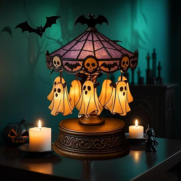 Ghost Carousel™ Vintage Halloween Night Light
