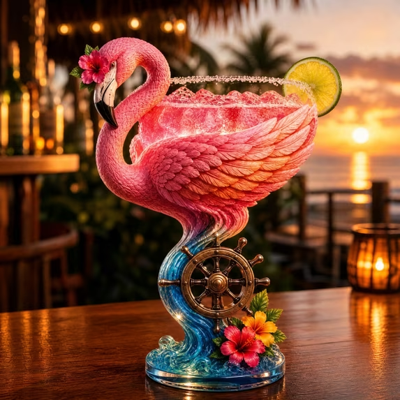 Paradise Parrot™ Tropical Art Goblet