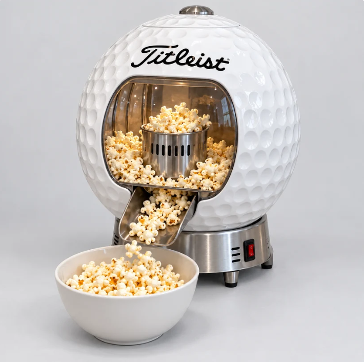 🔥 LAST DAY 49% OFF 🔥 Golf Ball Popcorn Maker | TaylorMade, Callaway, PING, Titleist 🍿⛳