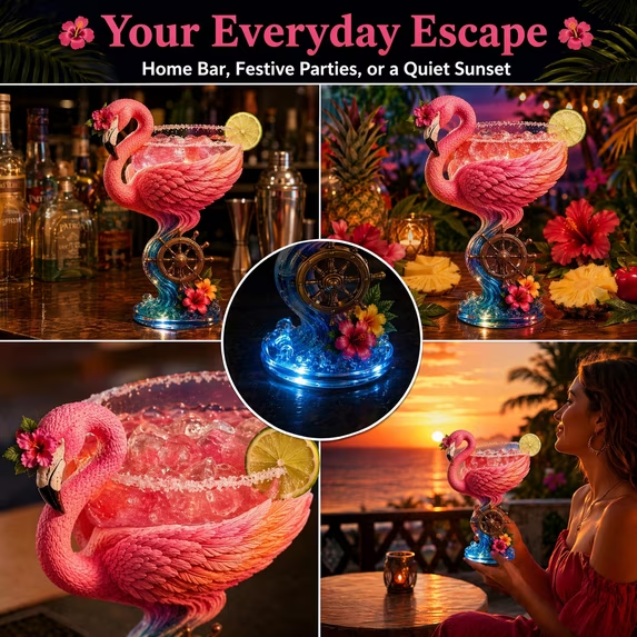 Paradise Parrot™ Tropical Art Goblet