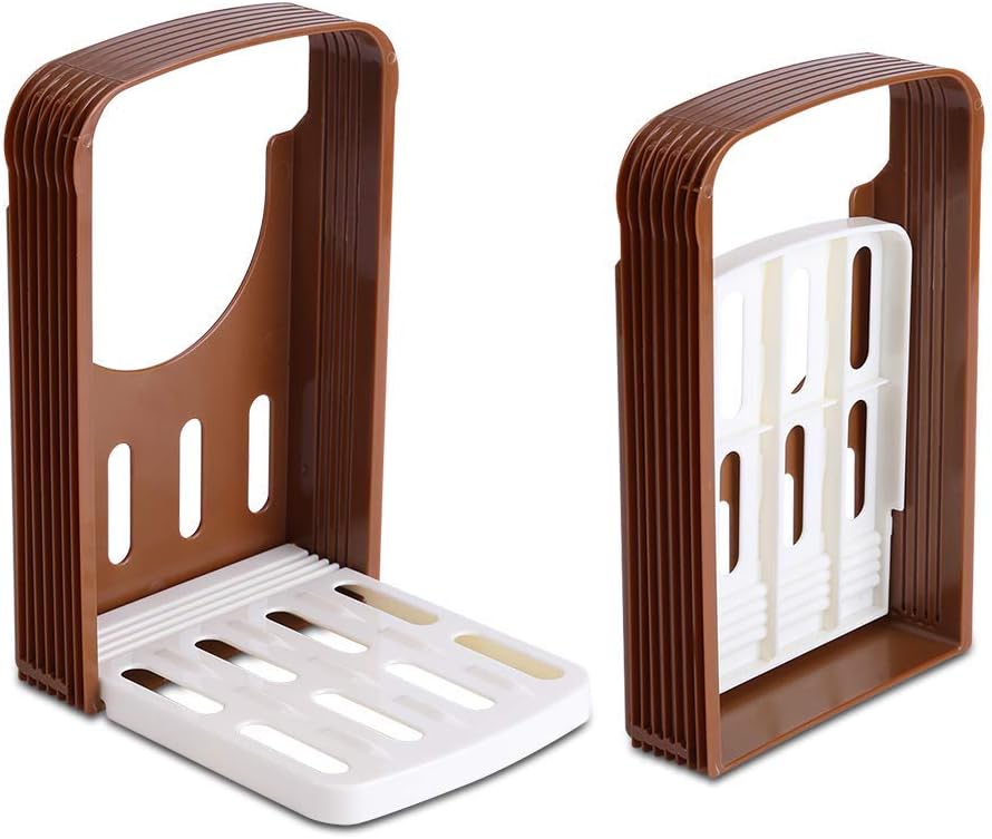 Foldable Bread Slicer | 4 Thickness Settings, Café-Worthy Toast 🍞