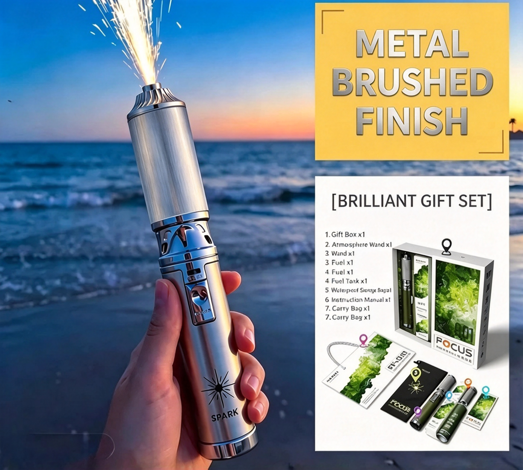 ⚡️ SparkGlow Wand – Reusable Handheld Sparkler for Parties & Events ⚡️