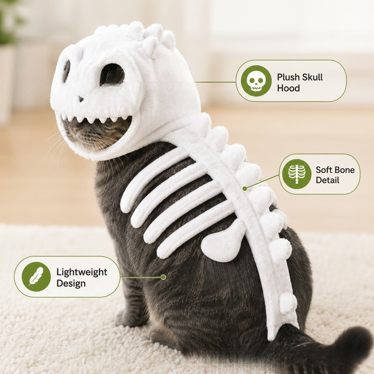 🦖 DinoPurr™ Interactive Dinosaur Cat Toy